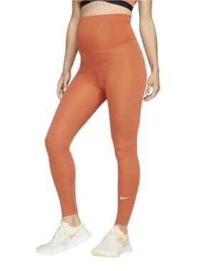 Nike Rust Orange Maternity Leggings- Size Medium Long